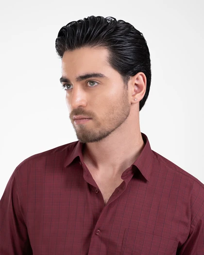 ام کی کالکشن پیراهن آستین بلند mk-22628-red
