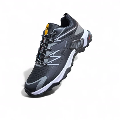 کتانی روزمره و طبیعتگردی سالامون بزرگپا سایز 45 تا 48 مشکی طوسی