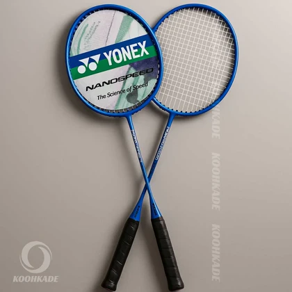 راکت بدمینتون یونکس کاور رنگی جفتی