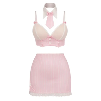 کاستوم چهارتیکه معلمی رنگ صورتی برند کریشنا کد 1888