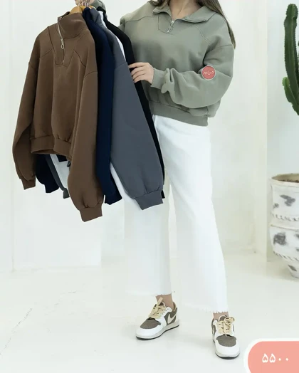 دورس کراپ نیم زیپ 5500