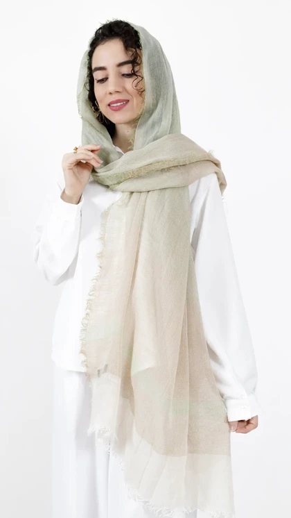 شال کنفی دو رنگ وارداتی