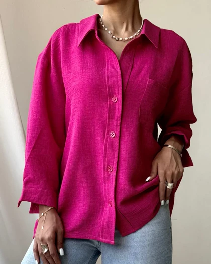 شومیز تک جیب شانتون کد 500427