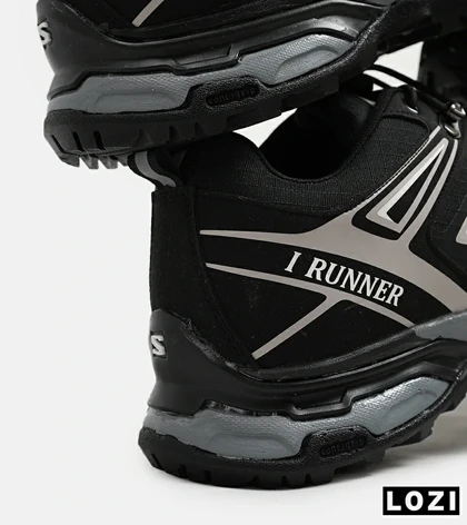 کفش کتانی بزرگ پا مشکی طوسی I-Runner