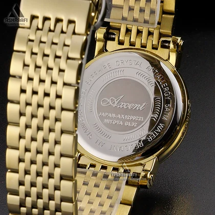 ساعت اکسنت طلایی Axcent AX120022GG