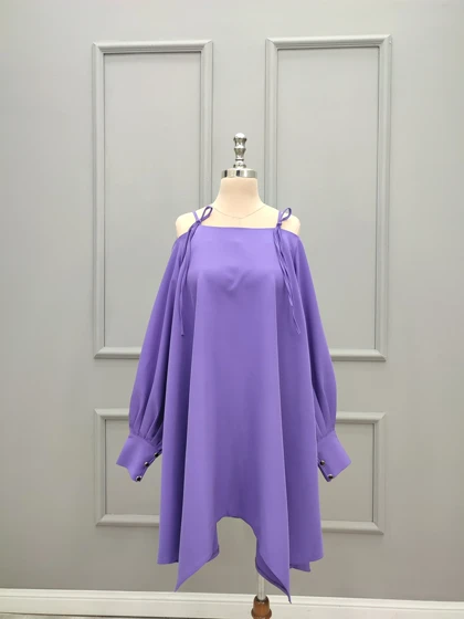 پیراهن کوتاه سرشونه بندی 201