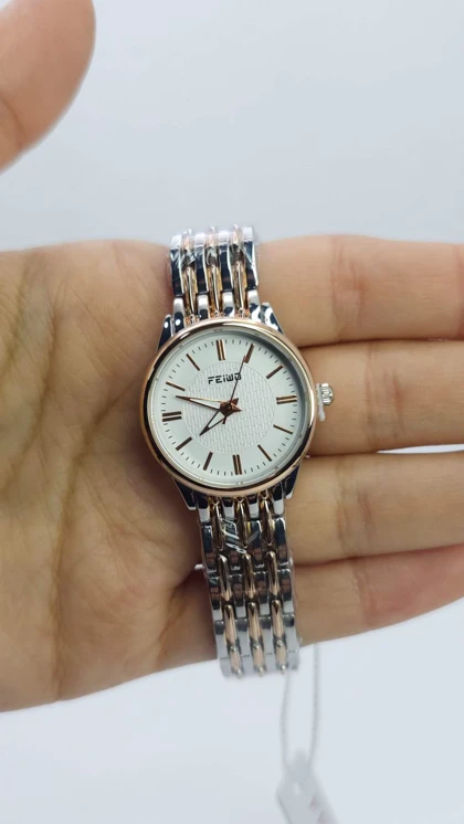 ساعت مچی زنانه فیوو Feiwo با طراحی مینیمال و موتور کوارتز