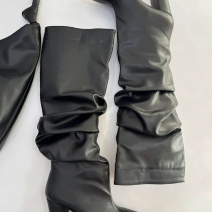 بوت پاشنه چروک بلند مکس 4262