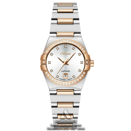 ساعت اکسنت صفحه سفید Axcent AX160052SRgW