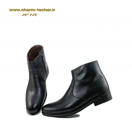 نیم بوت چلسی مردانه بغل زیپ‌دار چرم طبیعی si128