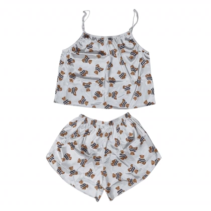 ست تاپ و شلوارک طرح تدی 156