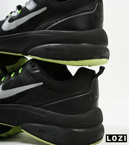 کفش کتانی بزرگ پا مشکی سبز NIKE zoom