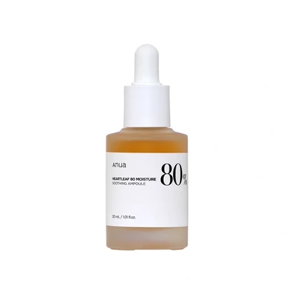 آمپول آبرسان و تسکین‌دهنده آنوا Anua Heartleaf 80 Moisture Soothing Ampoule