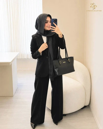 کت تک زنانه کرپ اسپرت آماندا