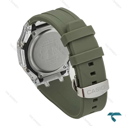 ساعت جی شاک GA2100-AP مردانه شیشه ای سبز Casio-7316-G