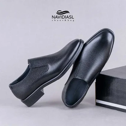 کفش مردانه چرم کلاسیک کد 7030011