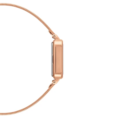 ساعت دنیل ولینگتون مربعی زنانه رزگلد صفحه سفید Daniel Wellington Rosegold