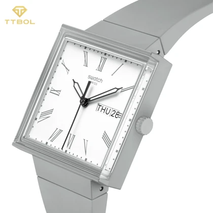 ساعت مچی سواچ SWATCH WHAT IF GRAY SO34M700