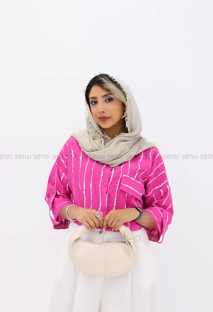 شومیز راه راه پری