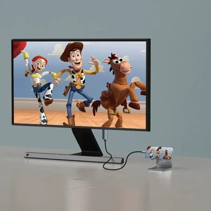 کابل لایتنینگ به HDMI گرین لاین Green Lion مدل GNHDMI2LGTGY طول 2 متر