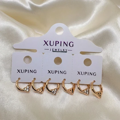 گوشواره ژوپینگ مدل «تپش قلب» | حلقه‌ای کوچک با درخشش عاشقانه