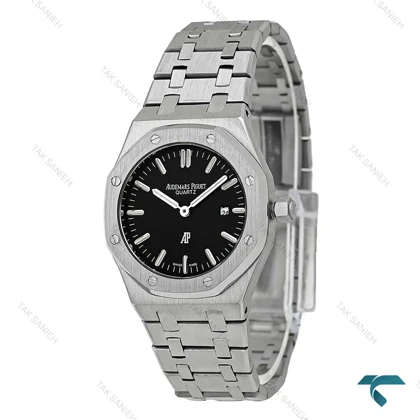 ساعت زنانه اودمار پیگه اسنیل صفحه مشکی ساده AP-7514-L