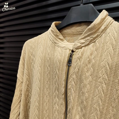 ست سویشرت و شلوار بافت کرمی کد 27