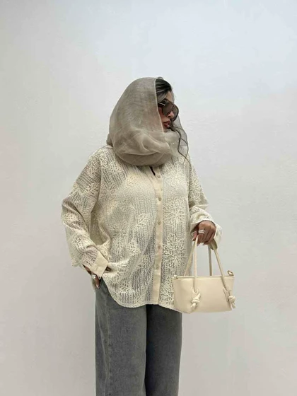 شومیز کنفی گل دوزی