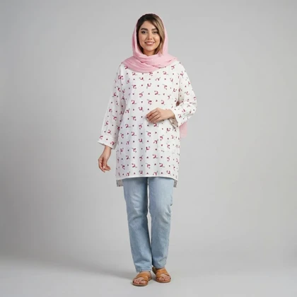 تونیک زنانه کراش طرح فلامینگو کد 90