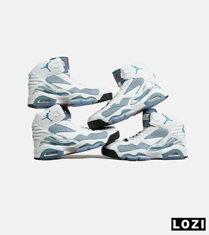 کفش کتانی ساق‌دار مردانه سفید فیلی Nike air jordan 6 مدل 5930