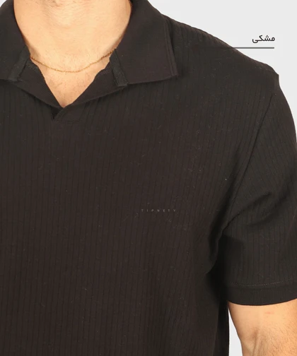 تیشرت یقه شکاری مردانه 1756
