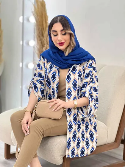 شومیز طرح لوزی دو جیب پاکتی