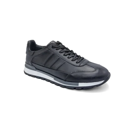 کفش کتانی چرم طبیعی مردانه لاما مدل 0154 _ Flat shoes