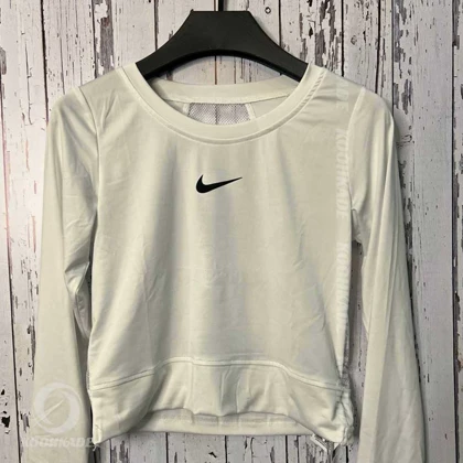 کراپ آستین بلند NIKE پشت توری