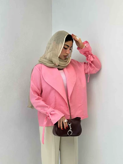 کت ژاکارد آستین بند 120330