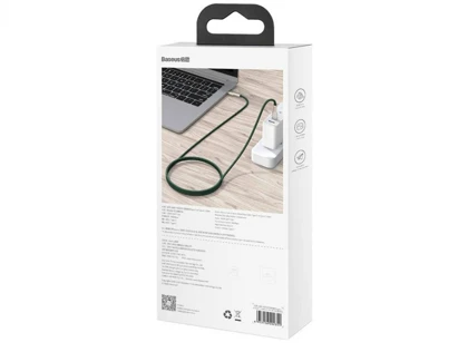 کابل شارژ سریع و انتقال داده تایپ سی به تایپ سی بیسوس Baseus Cafule Series Metal Data Cable Type-C to Type-C 100W 1m CATJK-C06