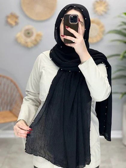 02445- شال میکس مشکی