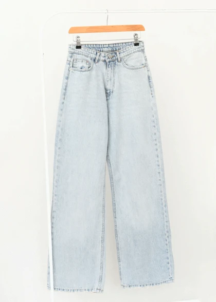 شلوار جین بگ آبی روشن