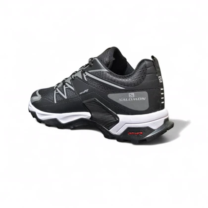 کتانی روزمره و طبیعتگردی سالامون بزرگپا سایز 45 تا 48 مشکی طوسی