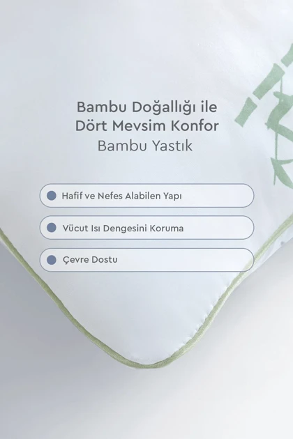 بالش Yataş بامبو - سفید