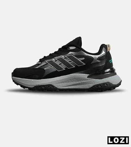 کفش کتانی مردانه و زنانه مشکی طوسی Adidas More Than Speed مدل 7731