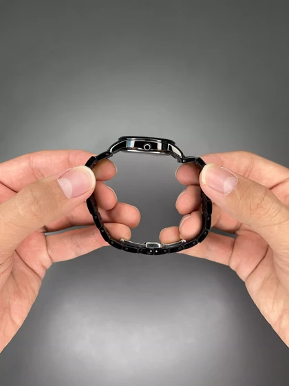 ساعت مچی سیکو فول دیت بند و صفحه مشکی Seiko