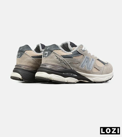 کفش کتانی مردانه و زنانه کرم طوسی NEW BALANCE 990 مدل 8742