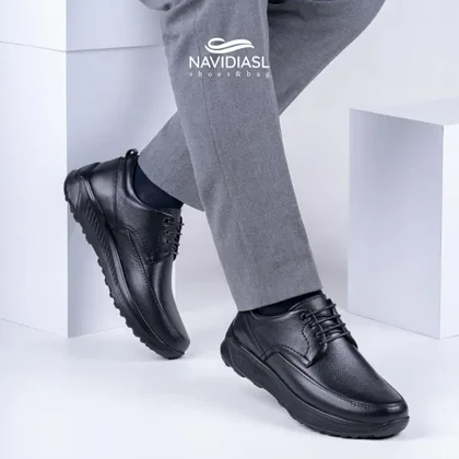 کفش مردانه چرم طبی اداری و روزانه کد 7051025