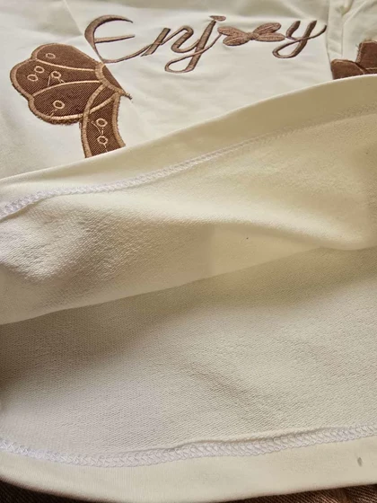 بلوز شلوار جین دخترانه طرح پروانه