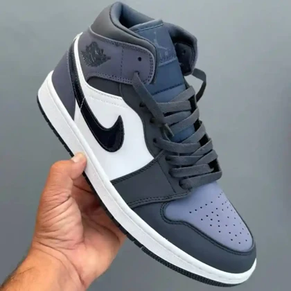 کفش نایک ایر جردن وان ساق‌دار مید ابسیدین سندد بنفش Nike Air Jordan 1 Mid Obsidian Sanded Purple