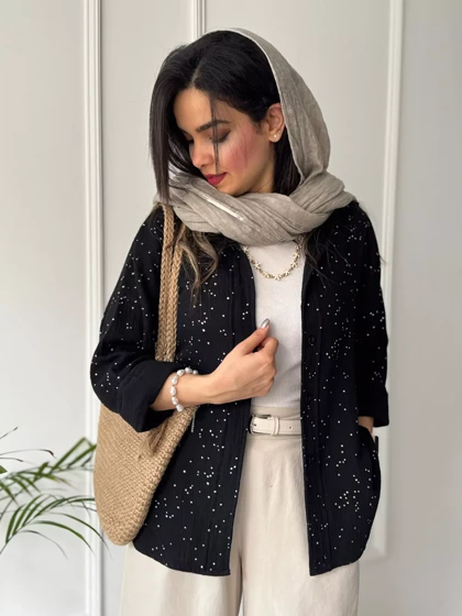 مانتو شومیزی پاستیلی میلانی