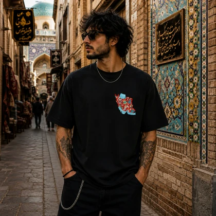 تیشرت طرح ایران کد 12