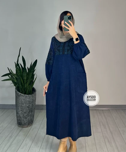 پیراهن مانتویی آتریسا