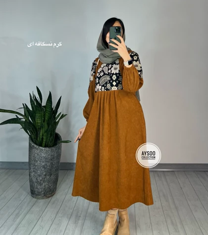 پیراهن مانتویی نوشین